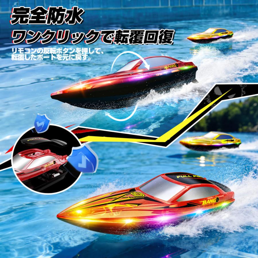 DEERC ラジコンボート ラジコン 船 ボート 2台セット こども向け RC