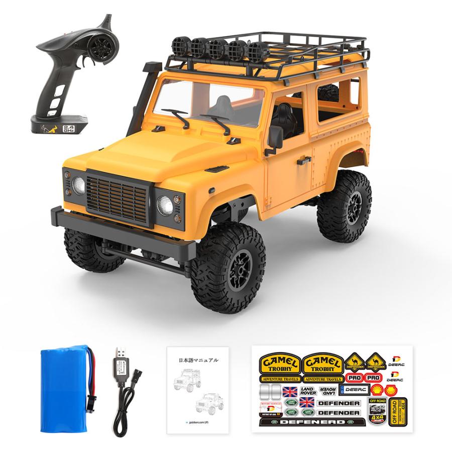 DEERC ラジコンカー 改造可 DIY可 クローラー 人気 大人向け オフロード 4WD 操作時間100分 1/12スケール 2.4GHz 子供 学生 国内認証済み クリスマスプレゼント｜deerc-store｜08