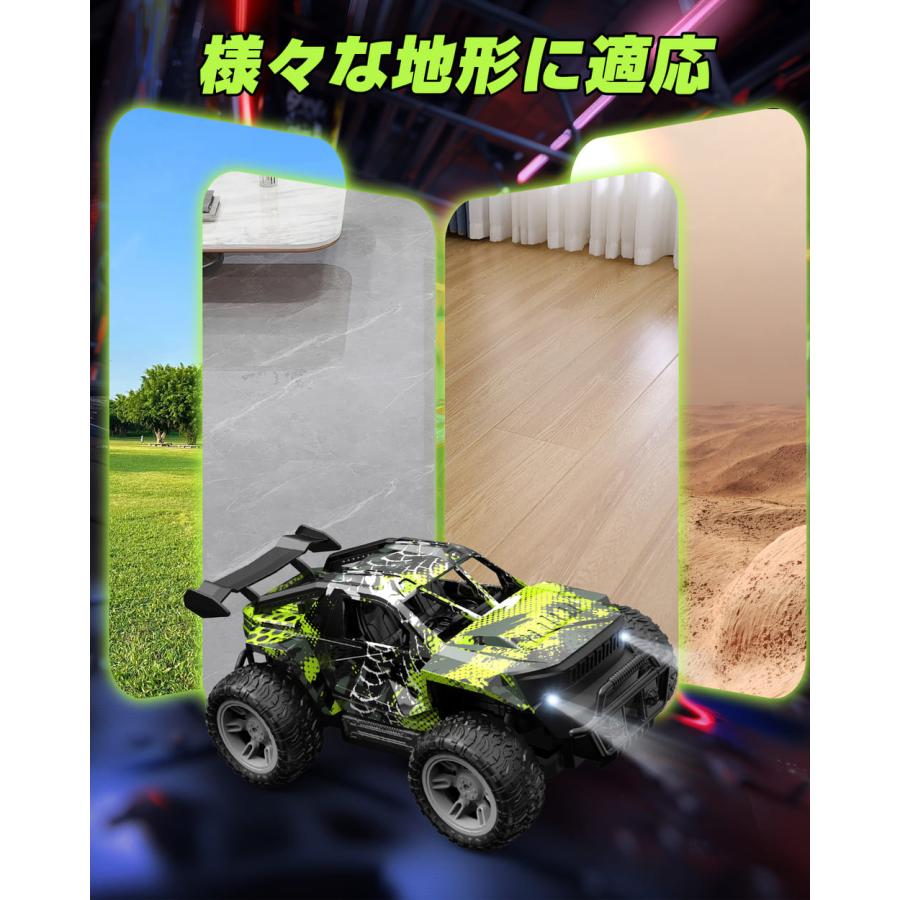 DEERC ラジコンカー オフロード 子供向け ラジコン 車 おもちゃ RCカー