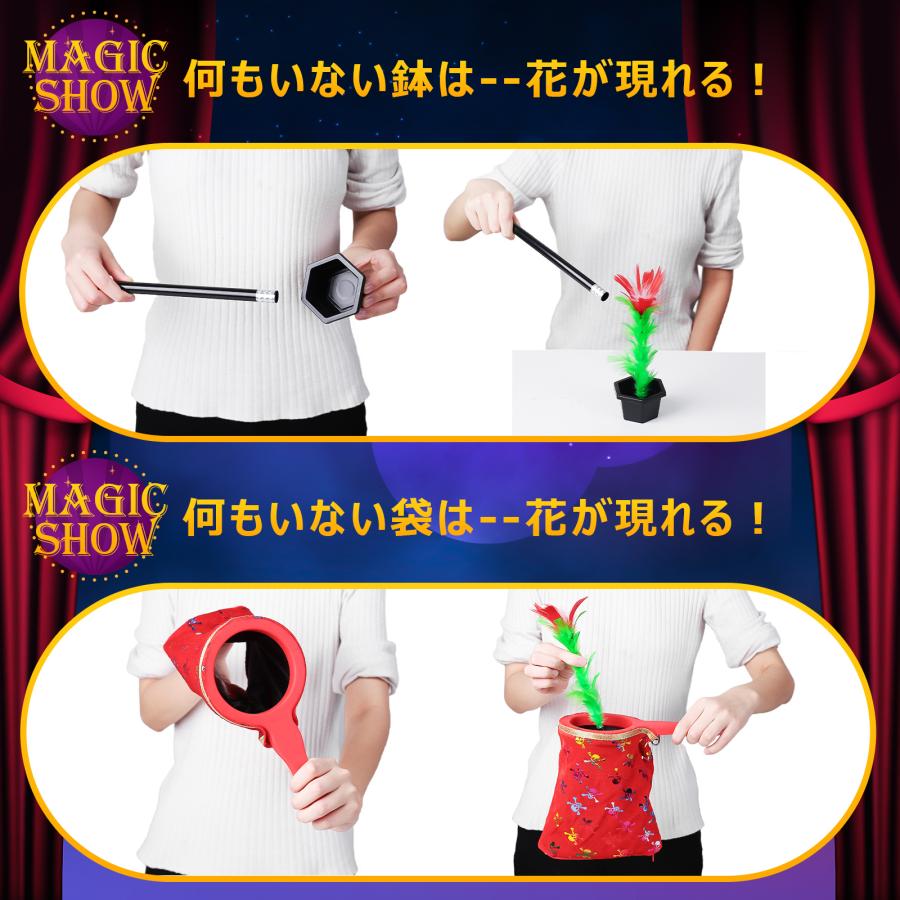 Skirfy 手品 マジックセット 15種類  マジック入門 パーティーグッズ 初心者向き マジシャン養成キット 魔法の袋 ゲーム  おもちゃ  演出 プレゼント |  | 04