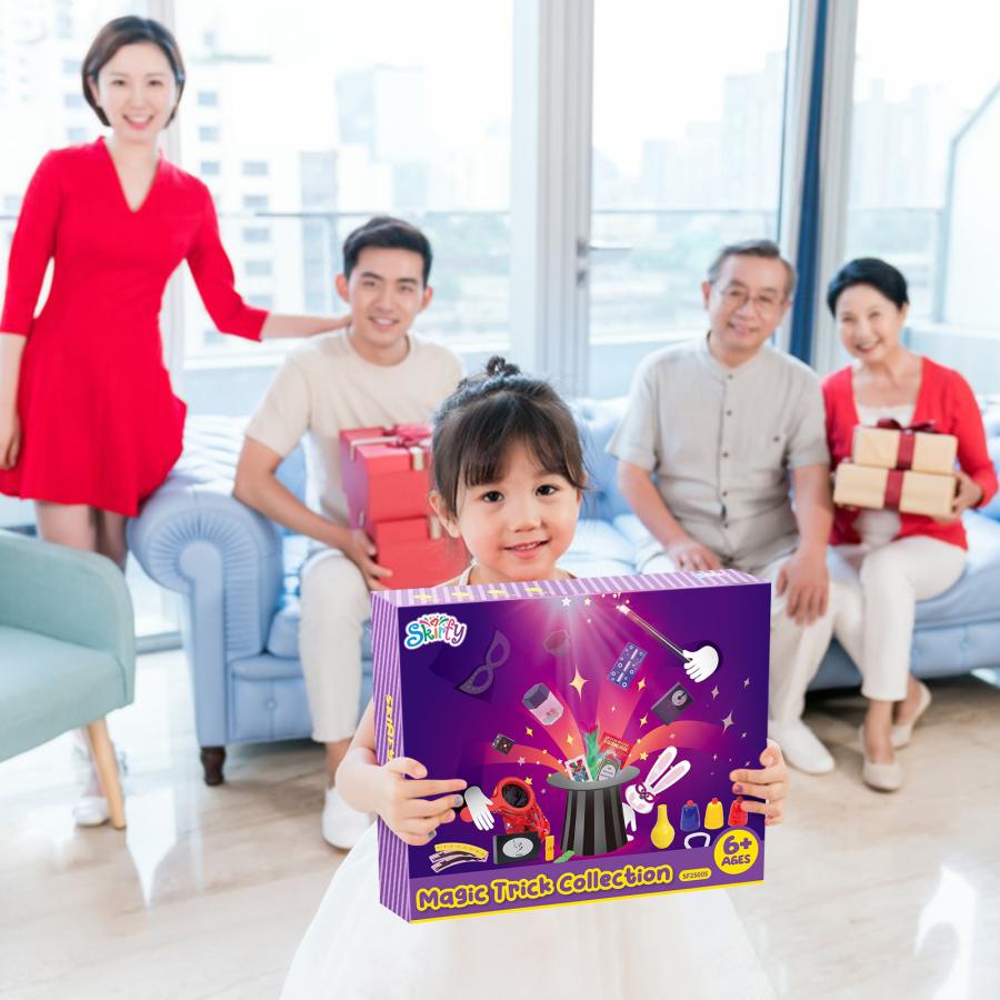 Skirfy 手品 マジックセット 15種類  マジック入門 パーティーグッズ 初心者向き マジシャン養成キット 魔法の袋 ゲーム  おもちゃ  演出 プレゼント |  | 08