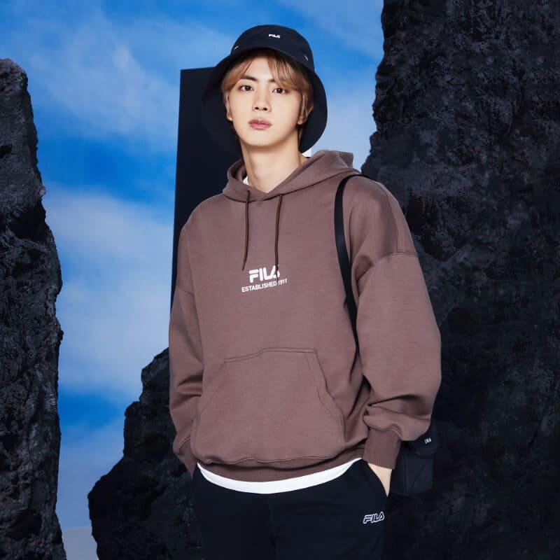 送料無料 Bts 着用モデル Fila フィラ パーカー コラボ 公式 グッズ メンズ レディース ユニセックス 防弾少年団 モカ ブラウン Def Store 通販 Yahoo ショッピング