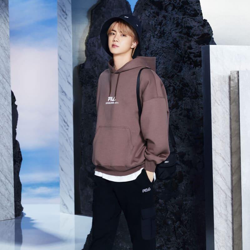 送料無料 Bts 着用モデル Fila フィラ パーカー コラボ 公式 グッズ メンズ レディース ユニセックス 防弾少年団 モカ ブラウン Def Store 通販 Yahoo ショッピング