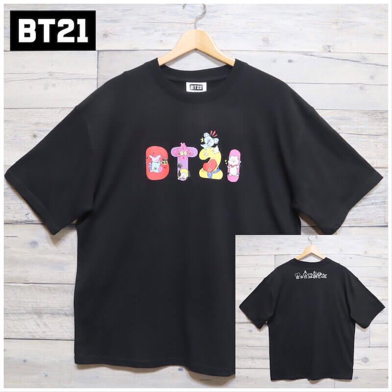送料無料 Bt21 Bts 半袖 Tシャツ ティーシャツ 半袖tシャツ ロゴ プリント イラスト 公式 グッズ Line キャラクター 韓国 レディース メンズ ユニセックス 黒 Def Store 通販 Yahoo ショッピング