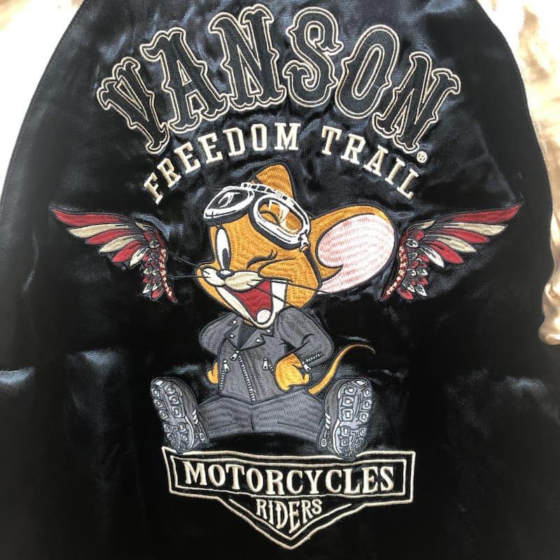 VANSON 送料無料 メンズ バンソン トムとジェリー トムジェリ コラボ