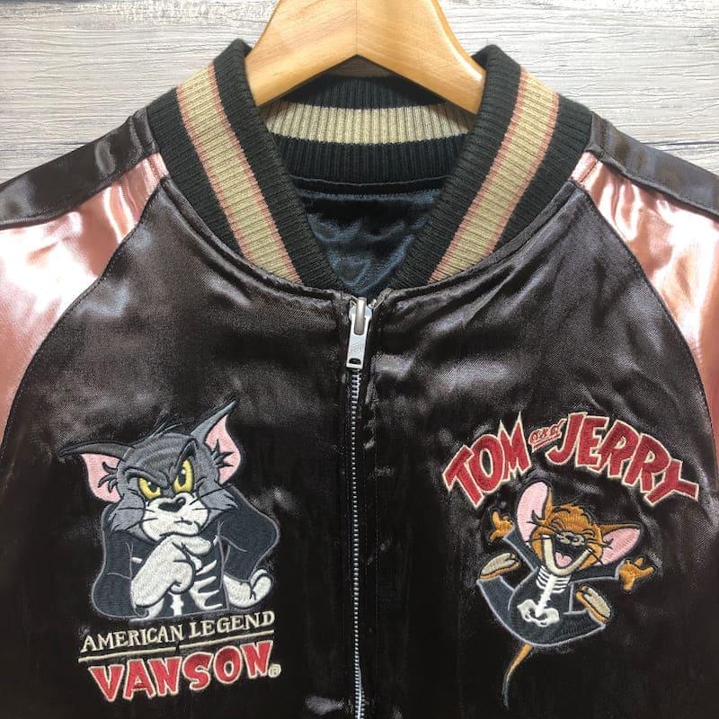 VANSON 送料無料 メンズ バンソン トムとジェリー トムジェリ コラボ