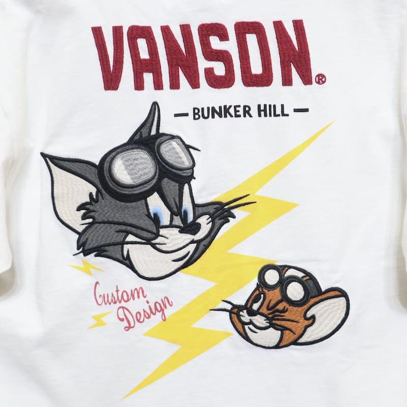 VANSON（バンソン） 送料無料 メンズ トムとジェリー コラボ 半袖 T