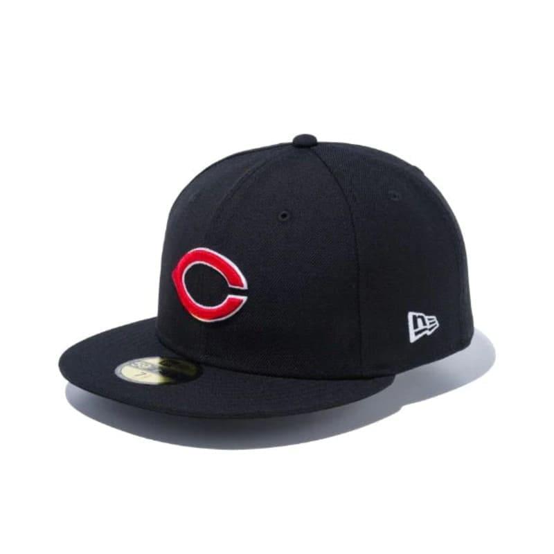 NEWERA ニューエラ  広島 カープ Carp Cロゴ 59FIFTY CAP キャップ 帽子 コラボ 野球 メンズ レディース ユニセックス レッド 赤 ブラック 黒｜def-store｜04