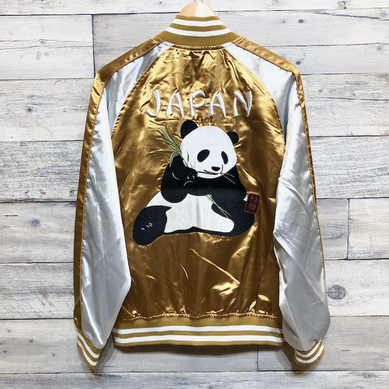 【PANDIESTA】スカジャン　着ぐるみパンダ　アウター　黄×緑系　メンズ3L PANDIESTA】スカジャン着ぐるみパンダアウター黄×緑系メンズ3L