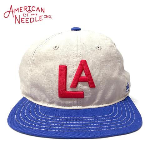 American Needle LA ベースボールキャップ AMERICAN needle キャップ 帽子 「AMERICAN NEEDLE」LAロゴ