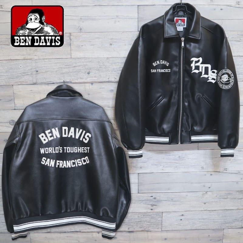 BEN DAVIS スタジャン レザー ジャケット リブ袖 楽天市場】BEN DAVIS ベンデイビス フェイクレザー 刺繍