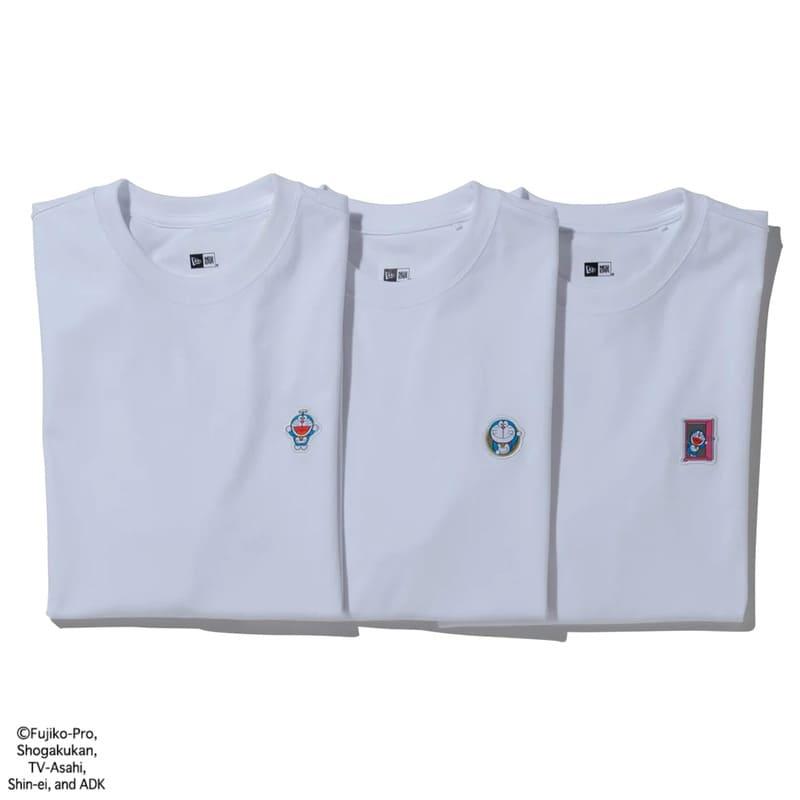 NEWERA ニューエラ ドラえもん コラボ 半袖 Tシャツ 3枚 セット 刺繍 ワッペン キャラクター グッズ ユニセックス メンズ レディース 白 ホワイト｜def-store｜02