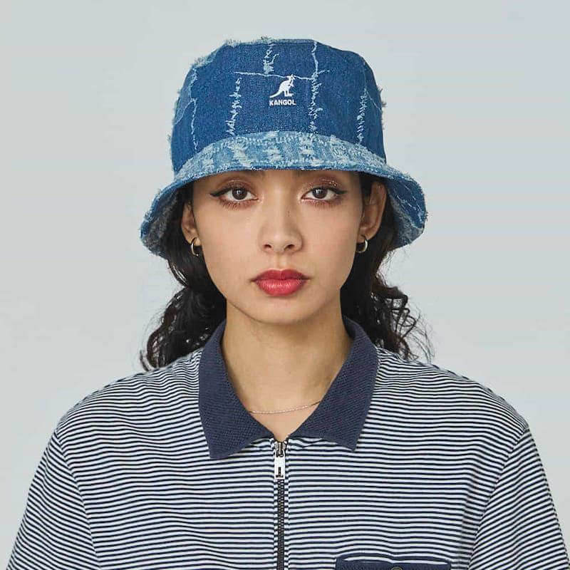 KANGOL バケットハット XL 青　GADORO着用 KANGOL（カンゴール） 送料無料 バケットハット バケット ハット