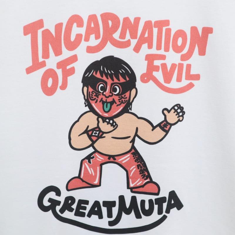 送料無料 正規品 メンズ グレート ムタ コラボ プロレス 半袖 Tシャツ