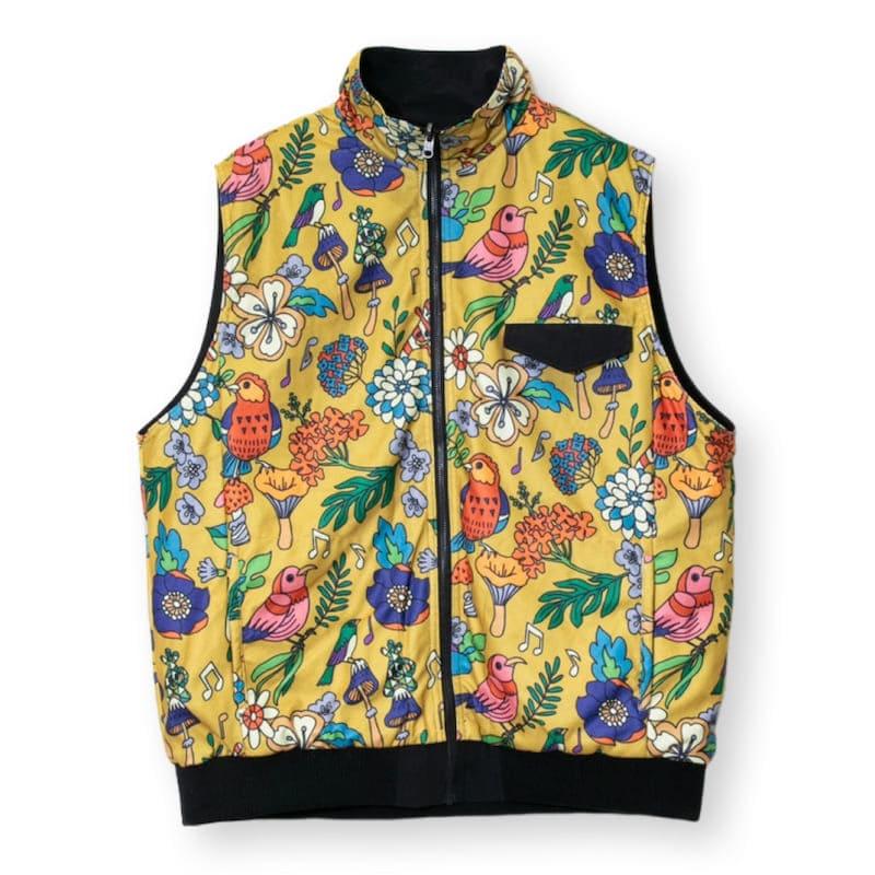 go slow caravan ベスト ゴースローキャラバン リバーシブル