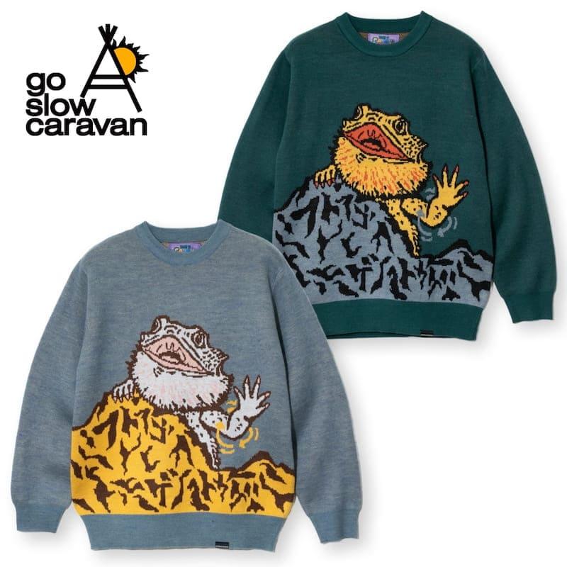 go slow caravan（ゴースローキャラバン） セーター 長袖 フトアゴヒゲ
