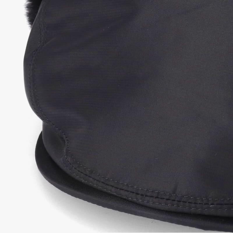 【送料無料】KANGOL カンゴール 正規品 ハンチング アビエイター イヤーフラップ ファー 耳当て 帽子 ナイロン キルティング ワンポイント 刺繍　2WAY カンガルー メンズ レディース ユニセックス 黒 ブラック KANGOL（カンゴール） 正規品 ハンチング イヤーフラップ ファー 耳