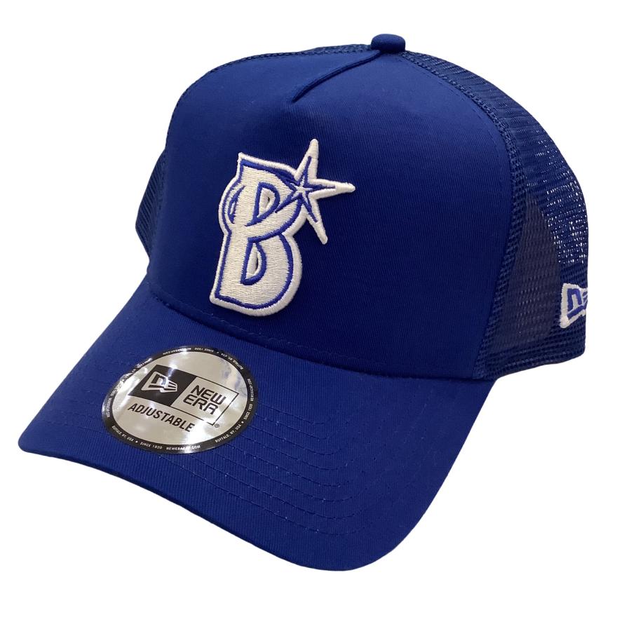 NEW ERA DeNAベイスターズ 青色 刺繍ロゴ キャップ NEW ERA NEWERA 9FORTY A-Frame トラッカー 横浜DeNA