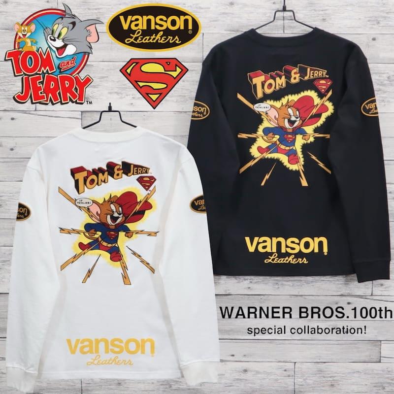 VANSON（バンソン） 長袖 Tシャツ ロンT ティーシャツ トムとジェリー