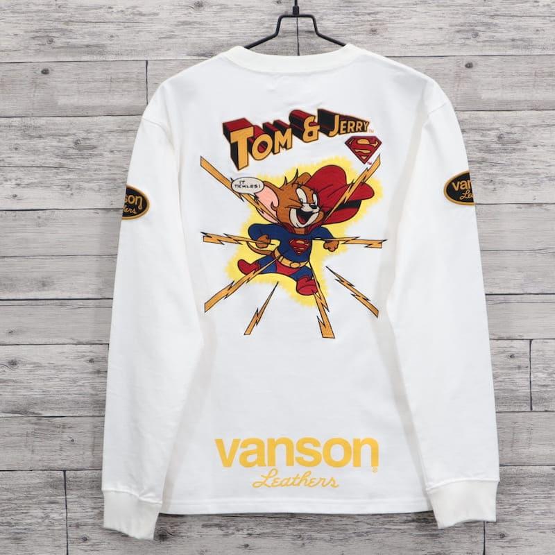 VANSON（バンソン） 長袖 Tシャツ ロンT ティーシャツ トムとジェリー