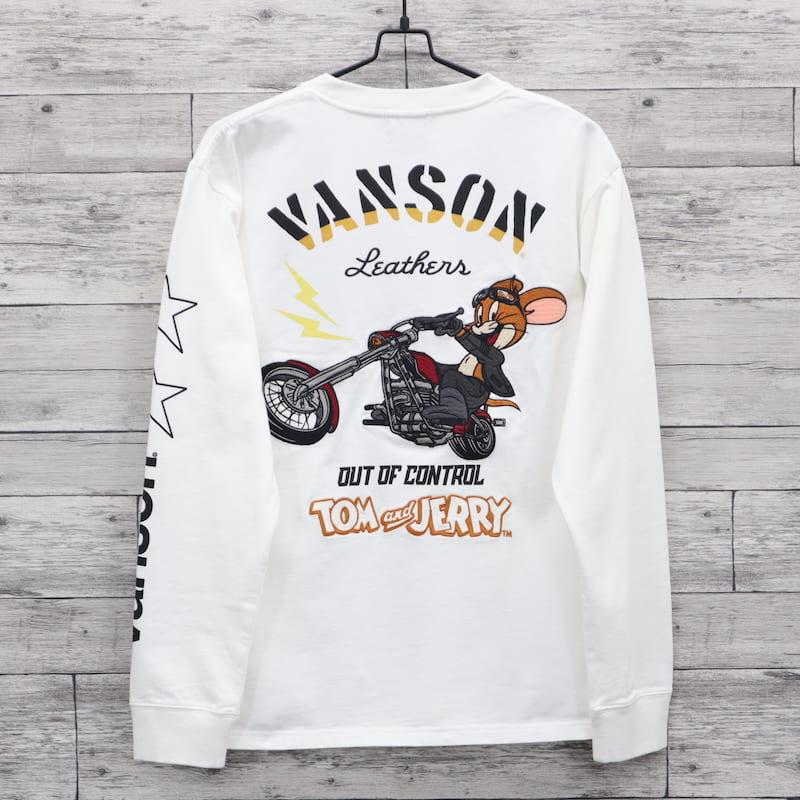 VANSON（バンソン） 長袖 Tシャツ ロンT ティーシャツ トムとジェリー