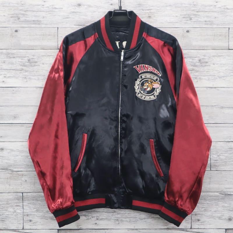 VANSON フリーダムトレイル スカジャン赤×黒リバーシブルＬサイズ Amazon | [バンソン] 当店別注 ABV-2302 リバーシブル スカジャン MA-1