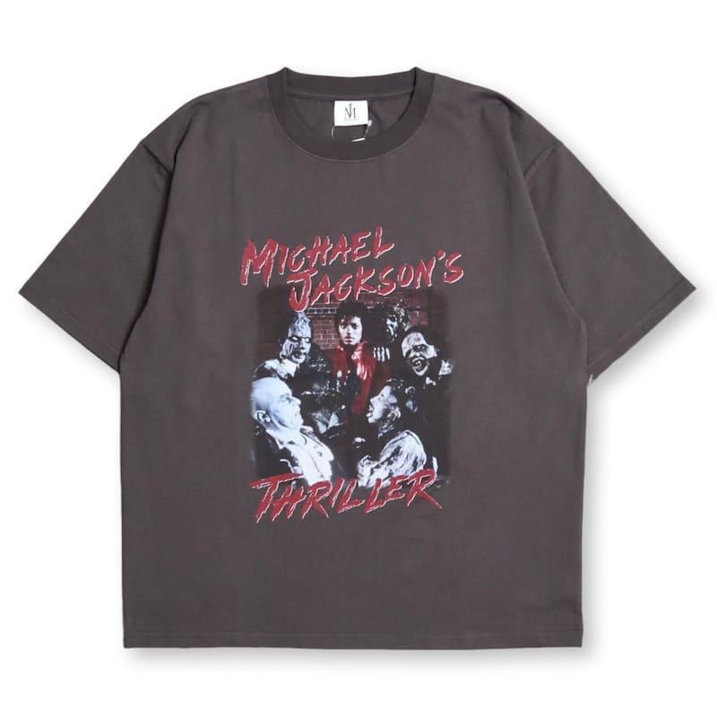 送料無料 メンズ マイケルジャクソン スリラー THRILLER プリント 半袖