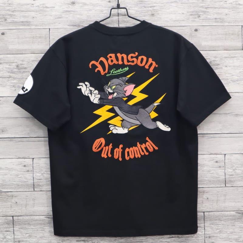【VANSON】バンソン　タイダイボーダー　バック刺繍　Tシャツ　0455 VANSON（バンソン） 送料無料 メンズ トムとジェリー コラボ 半袖 T
