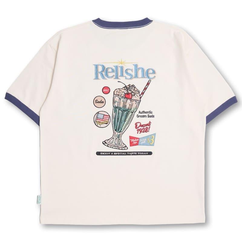 Tシャツ(半袖/袖なし) 9090 cream soda T blue 21ss limited クリームソーダ
