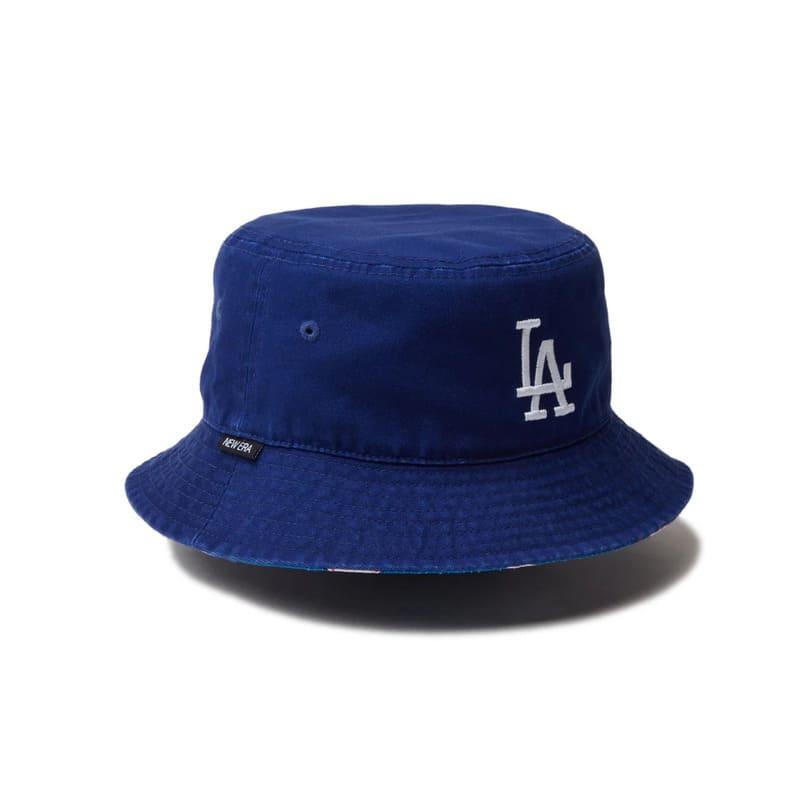 【新品】47BRAND MLBドジャース バケットハット ブルー 総柄 47 ハット バケットハット バケハ 帽子 hat ドジャース MLB