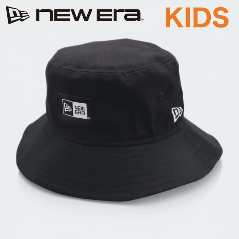 お値下げ　キッズ　New Era ブラックバケットハット familiar NEW ERA（ニューエラ） 新品 ニューエラ正規品 キッズ KIDS バケット