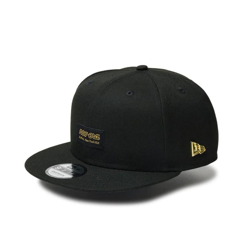 黒 パッチ付き キャップ NEW ERA キャップ 帽子 ニューエラ 59FIFTYサイドパッチ ONSPOTZ別注