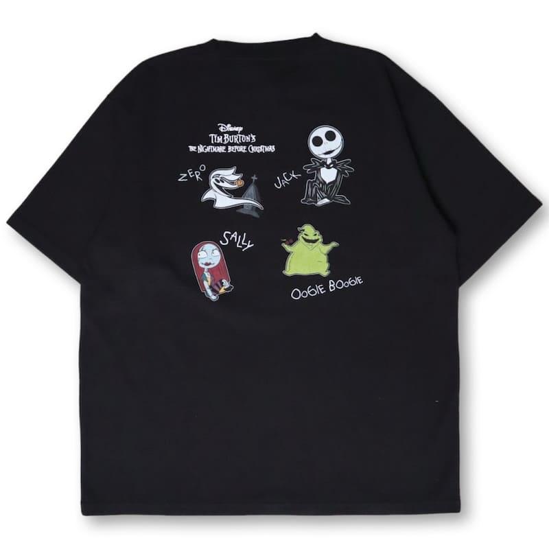 Disney ナイトメア・ビフォア・クリスマス Tシャツ 黒 Tシャツ ディズニー・アニメーション映画 『ナイトメアー・ビフォア