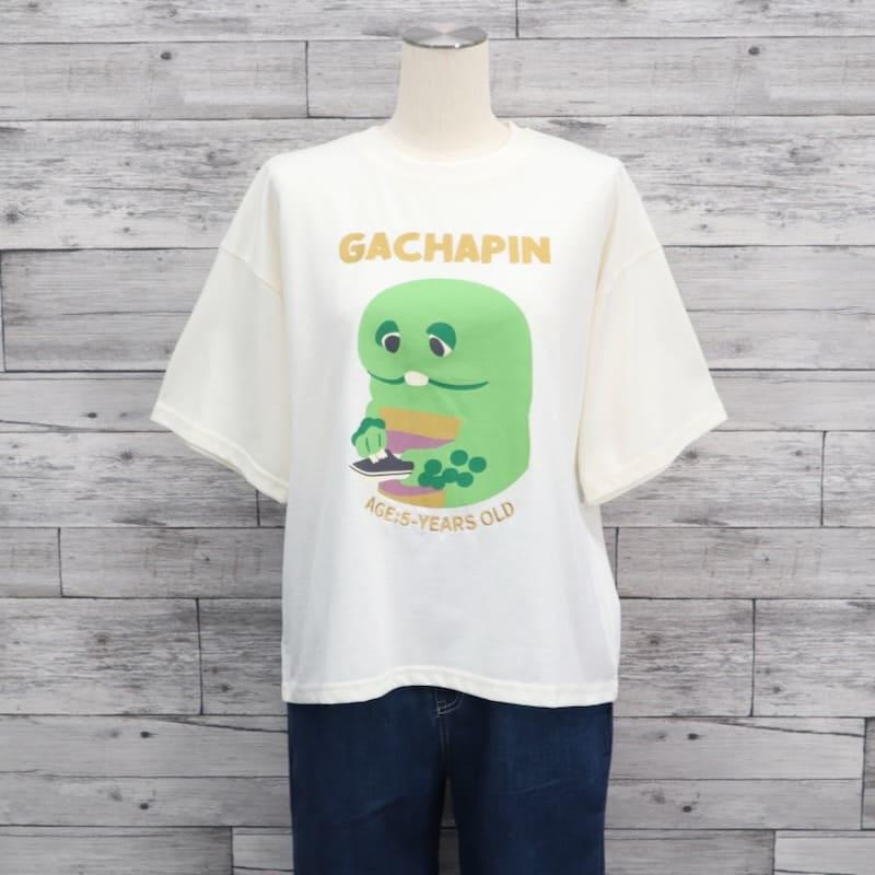送料無料 レディース 半袖 Tシャツ ガチャピン ティーシャツ 半袖T