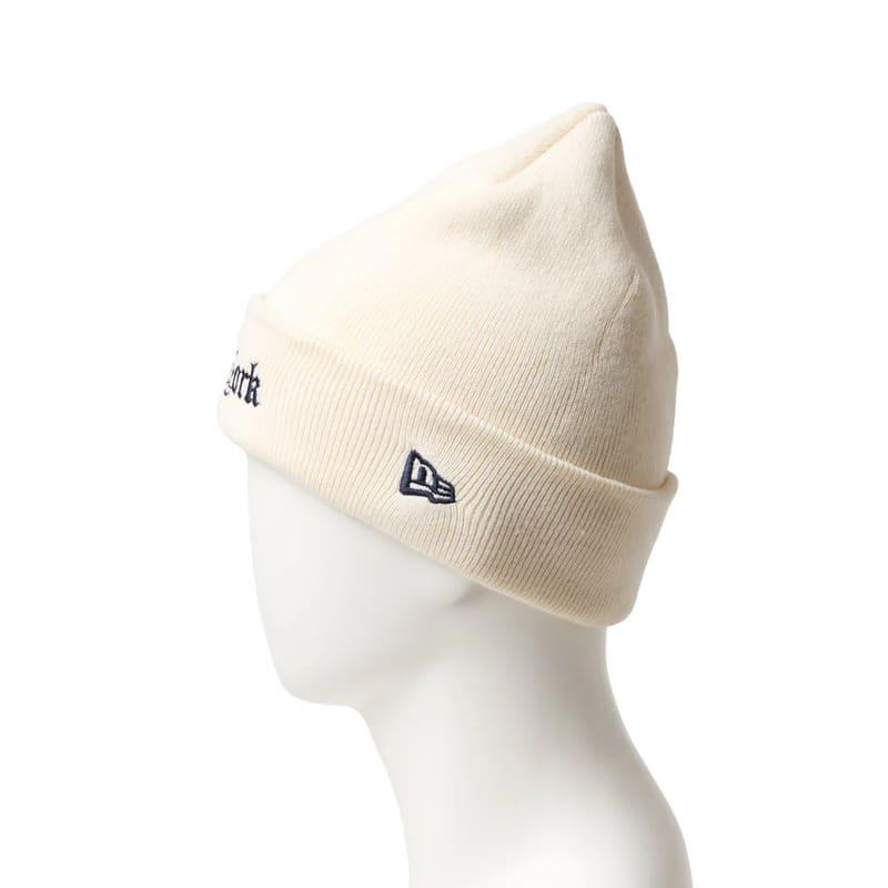 ホワイト ニット帽 刺繍ロゴ付き NEW ERA（ニューエラ） 新品 正規品 ニット帽 ロゴ オールド