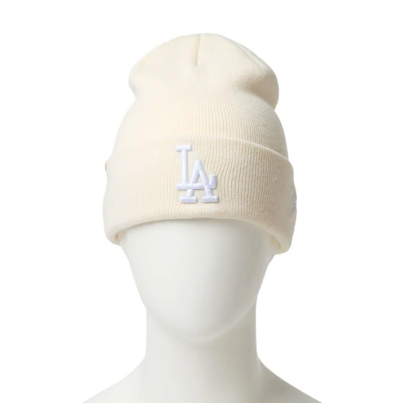 ニューエラ LA ドジャース ニットキャップ ラインストーン オフホワイト NEW ERA（ニューエラ） 9FORTY ホワイトデー ラインストーン キャップ