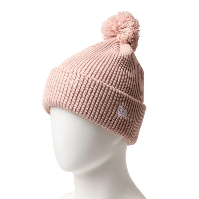 Newera LAボアキャップ、ダブルポンポンニット帽、パイル地花柄ドキャップ ポンポンニット ロサンゼルス・ドジャース ピンク | ニューエラ