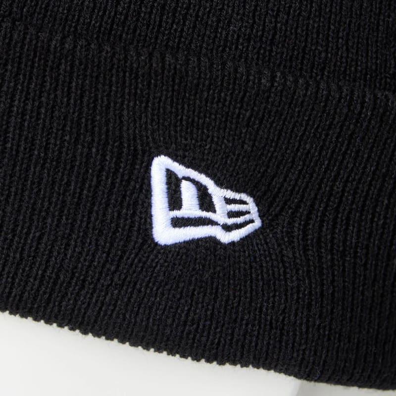 【NEW ERA】ニューエラ＊ニット帽＊ビーニー＊黒＊ロゴ刺繍 NEW ERA（ニューエラ） 正規品 ニューヨーク ヤンキース NY MLB ロゴ