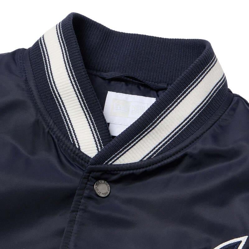 NEWERA ニューエラ 正規品 レディース バーシティージャケット ニューヨーク ヤンキース NY スタジャン スタジアムジャンパー アウター ブルゾン  ショート丈 短丈 ウィメンズ 女性用 紺 ネイビー 14674697 NEW ERA（ニューエラ） 新品 正規品 レディース バーシティー