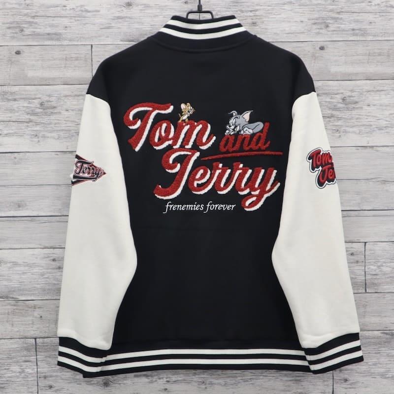 送料無料 トムとジェリー TOM&JERRY スタジャン ジャンパー アウター