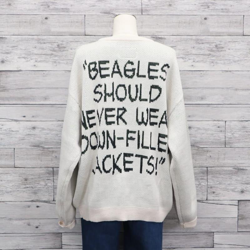 SEQUENZE 送料無料 スヌーピー PEANUTS ニット セーター 長袖