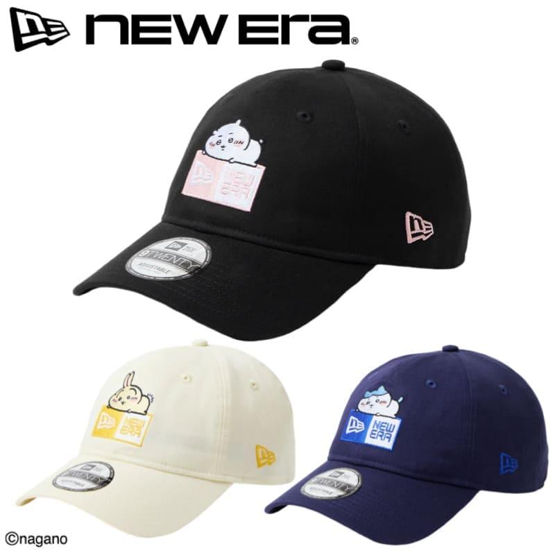 ニューエラ ちいかわコラボ　NEW ERA BOX LOGO キャップ 9TWENTY ちいかわ / ボックスロゴ ちいかわ ブラック | ニューエラ