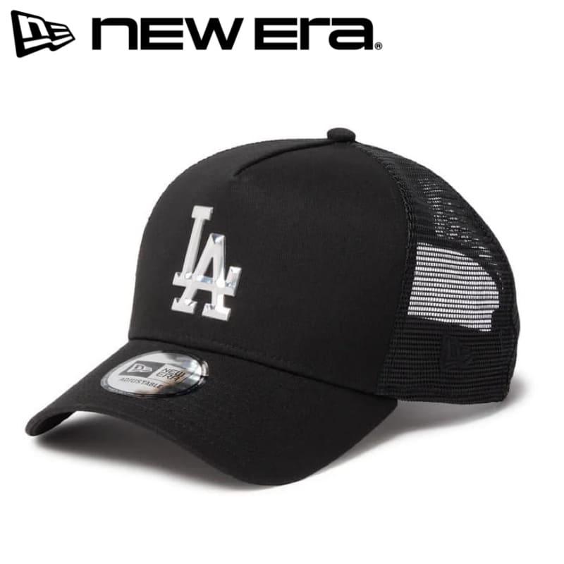 LAロゴ ブラックキャップ メッシュバック NEW ERA（ニューエラ） 新品 正規品 メッシュキャップ ロサンゼルス