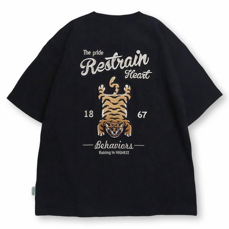 送料無料 メンズ 半袖 Tシャツ 半袖Tシャツ ティーシャツ 虎 トラ