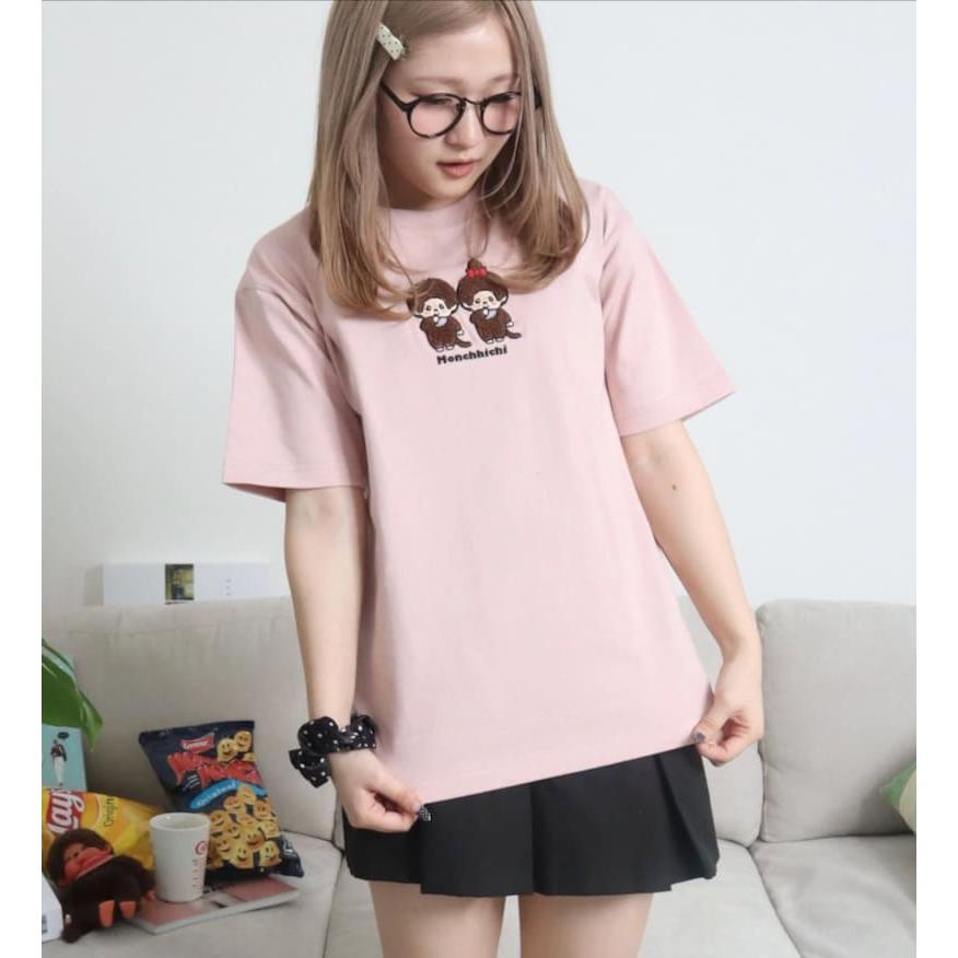 送料無料 レディース モンチッチ 半袖 Tシャツ 半袖Tシャツ ティー