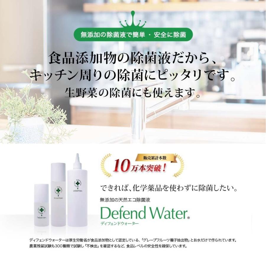 除菌液 ディフェンドウォーターN 4リットル　グレープフルーツ種子液　赤カビ防止 defendwaterstore （ディフェンドウォーター