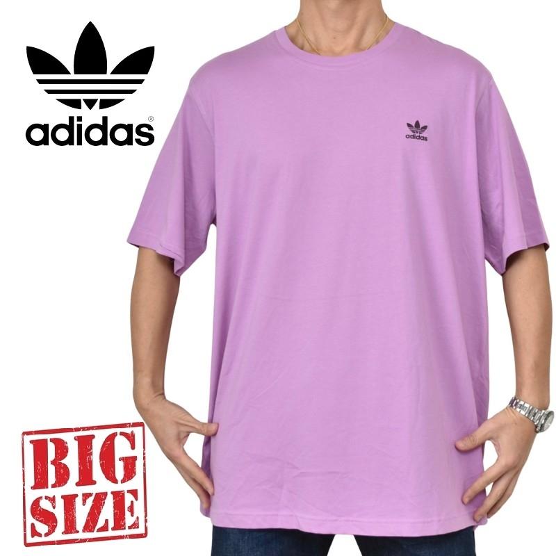 大きいサイズ メンズ adidas アディダス originals オリジナルス クルーネック 半袖Ｔシャツ ワンポイント刺繍 Trefoil Essentials T-Shirt XL XXL 4XO 6XO | adidas