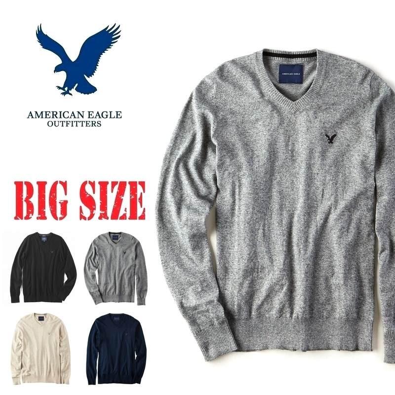 Sale 大きいサイズ メンズ アメリカンイーグル American Eagle Vネックセーター ワンポイント Xl Xxl Xxxl Ae 033 T Deff 大きいサイズメンズ専門店 通販 Yahoo ショッピング