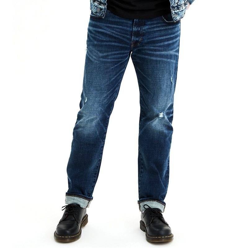 大きいサイズ メンズ アメリカンイーグル American Eagle デニムパンツ ジーパン スリム ストレート ジーンズ 38 40 インチ Ae 041 Z Deff 大きいサイズメンズ専門店 通販 Yahoo ショッピング