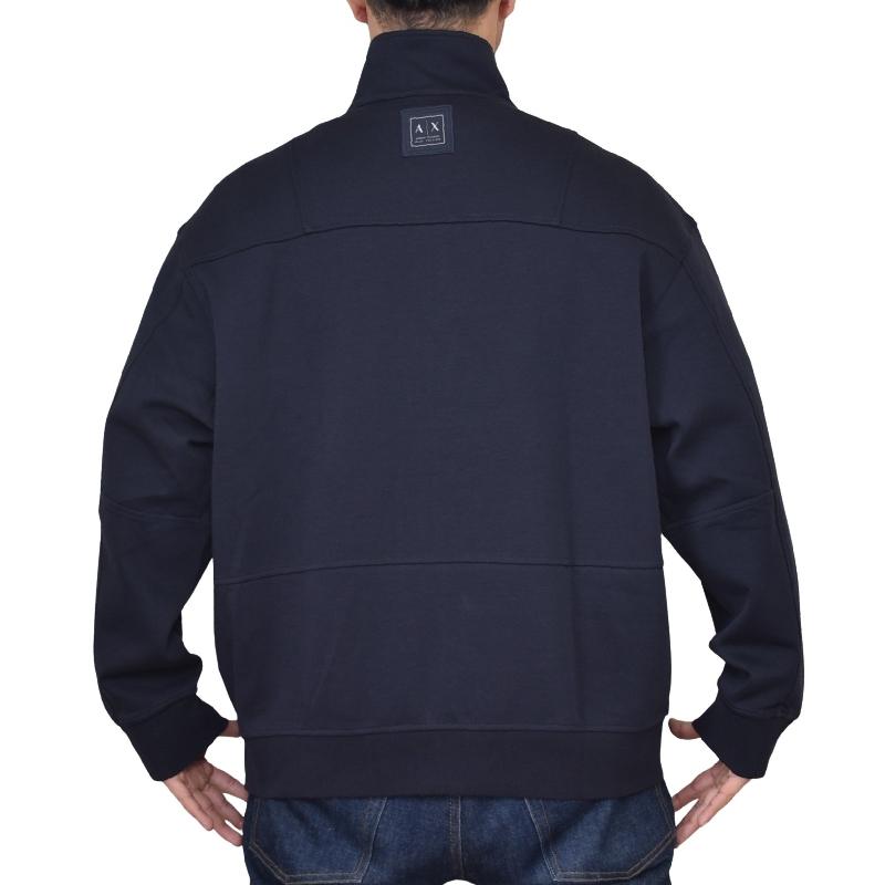 大きいサイズメンズ アルマーニエクスチェンジ A/X ARMANI EXCHANGE フルジップ スウェットジャケット ダークネイビー アウター トラックジャケット XXL | ARMANI EXCHANGE | 02